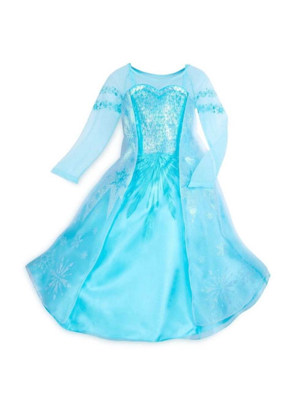 Disney Store Frozen Elsa Costume Dress Girls Size 5/6 NWT